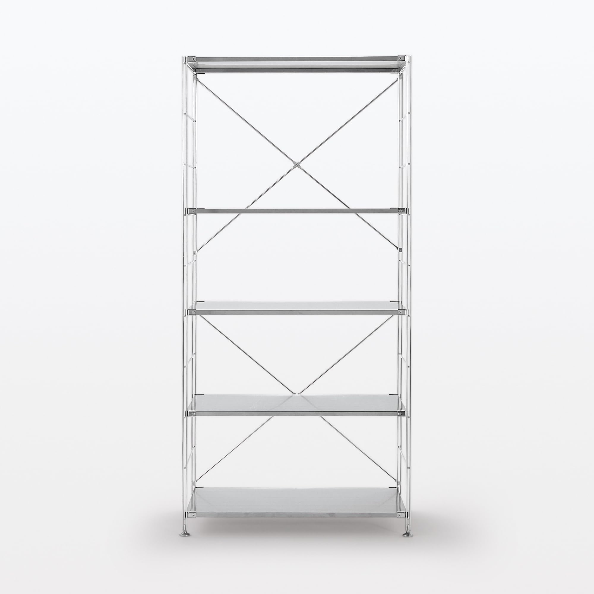 Amazon｜無印良品 ステンレスユニットシェルフ・ステンレス棚セット